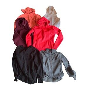 Womens Hoodie Sweatshirt Lot Of 6 Size Small Pullover Crewneck Winter